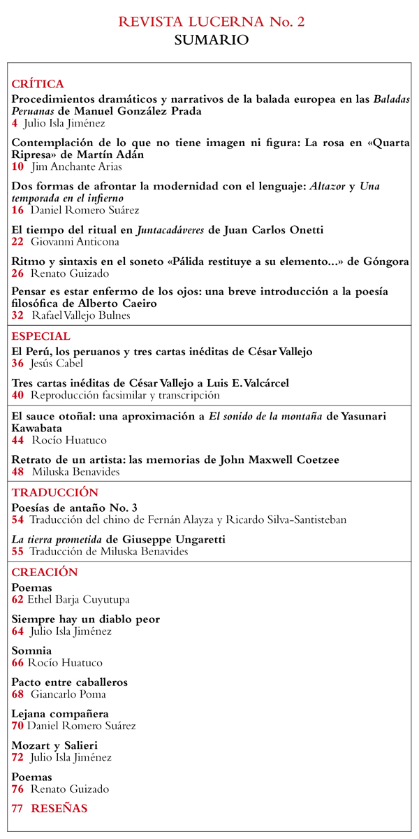 Sumario de Lucerna No. 2