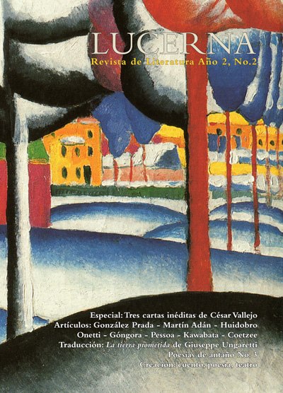 Portada del segundo número de revista Lucerna