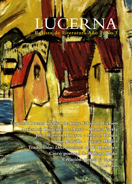 Portada del tercer número de revista Lucerna