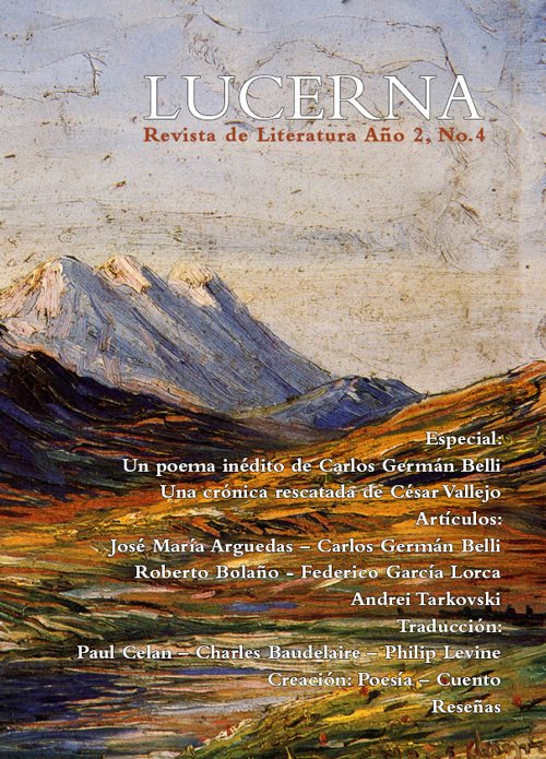 Portada de la cuarta edición de la revista Lucerna