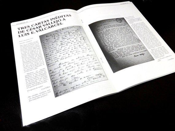 Tres cartas ineditas de César Vallejo en Lucerna No. 2